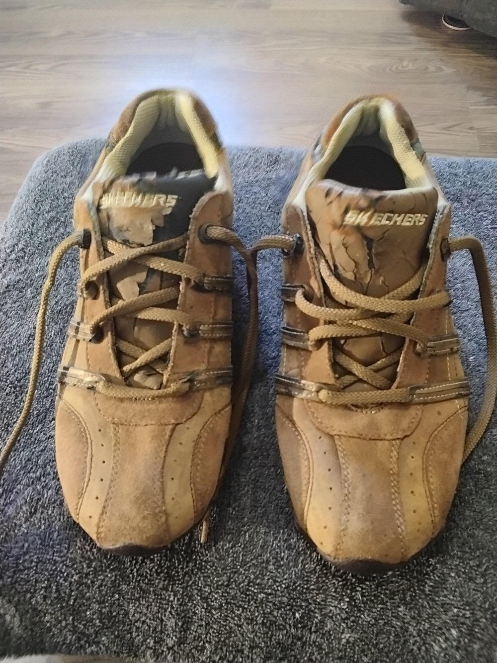 Vintage Y2K Skechers Bikers Patroller Brown Suede Sneakers SN 46071